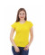 Жёлтая женская футболка с лайкрой оптом
